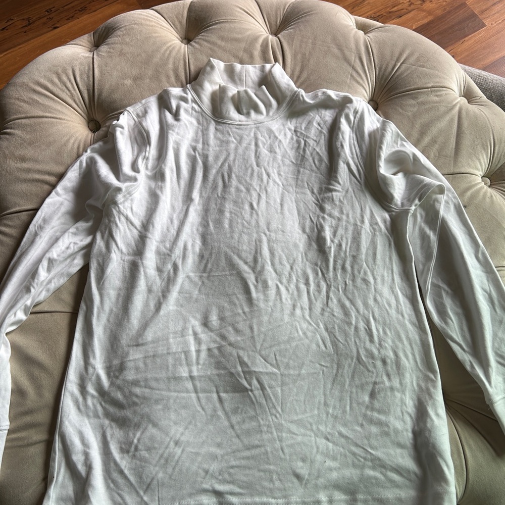 Lands' End White Polo Shirt
